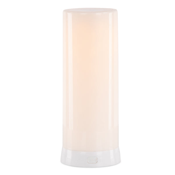 LED Flameless Designer Candle with White Glow 7.5"H