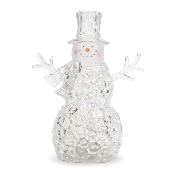 LED Snowman Snow Globe Set of 2