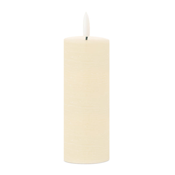 Flameless Ivory Pillar Candle (Set of 4)