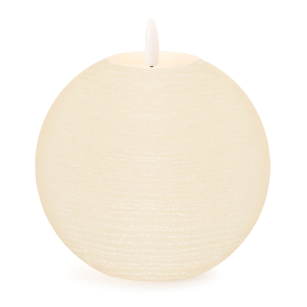 Flameless Ivory Round Candle (Set of 2)