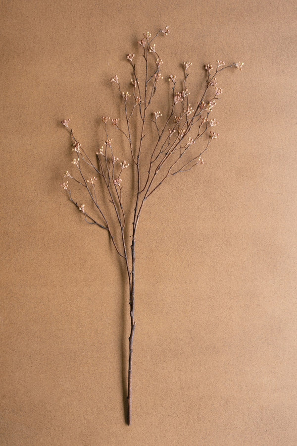 Kalalou Raw-Box of 6 Artificial Budding Branch Stems – Whimsical Spring Faux Floral Décor