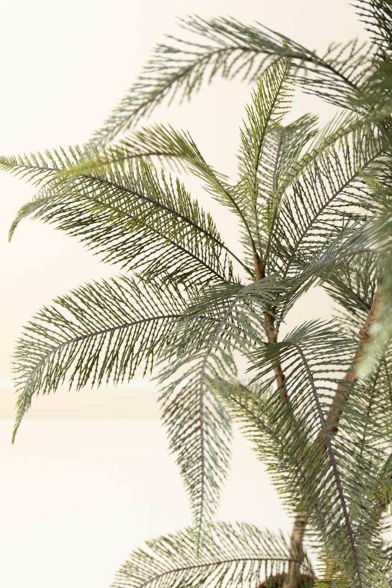 Faux palm frond detail