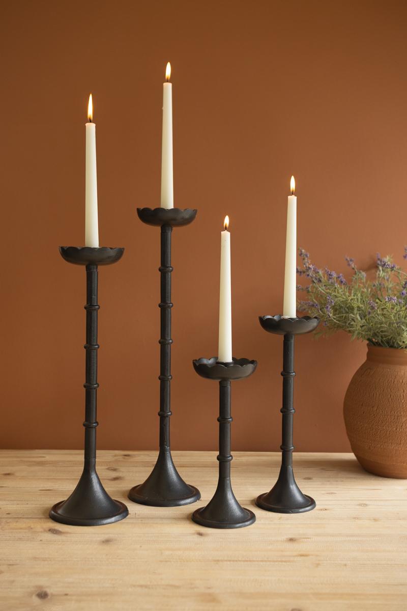 Flower taper holders styled