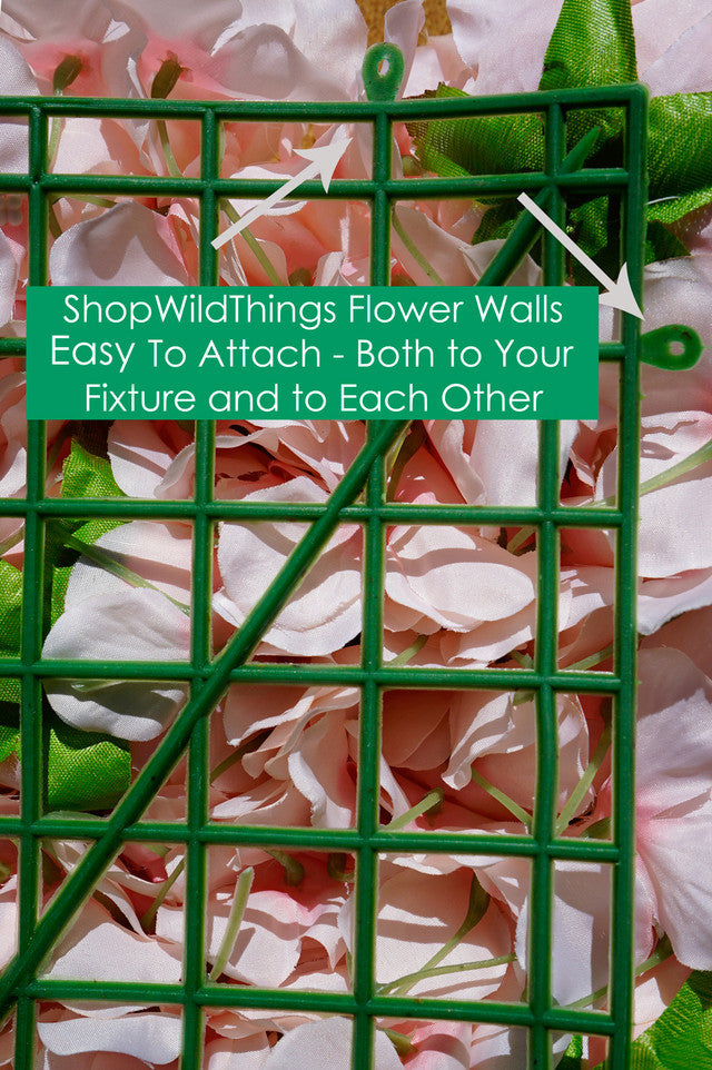 Flower Wall 15.5" x 23.25" Premium Purple Roses & Hydrangea Multi-Purple Hues