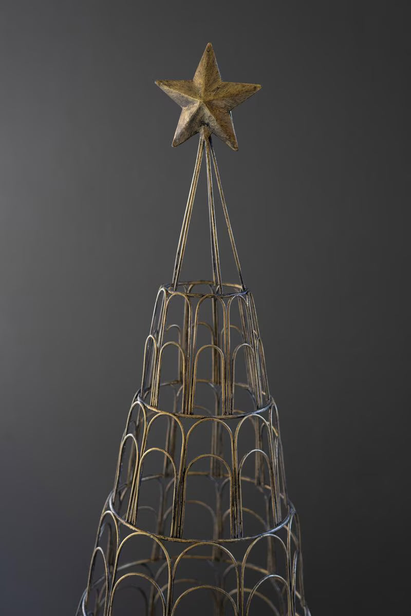 Metal Christmas Tree Card Holder