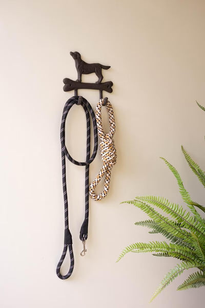 Cast Iron Dog with Bone Wall Hook - view 2