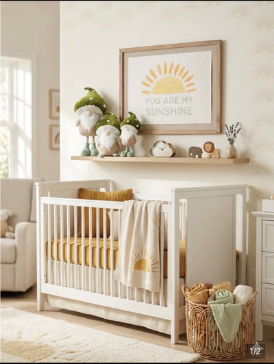 You Are My Sunshine — Mushroom Gnome Nursery Set