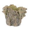 Faux Tree Stump Cement Planter – Rustic Garden Container