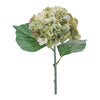 Green Hydrangea Faux Flower Stems, Set of 4