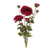 Purple Zinnia Faux Flower Bundle, Set of 2