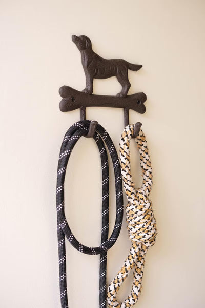 Cast Iron Dog with Bone Wall Hook - view 1