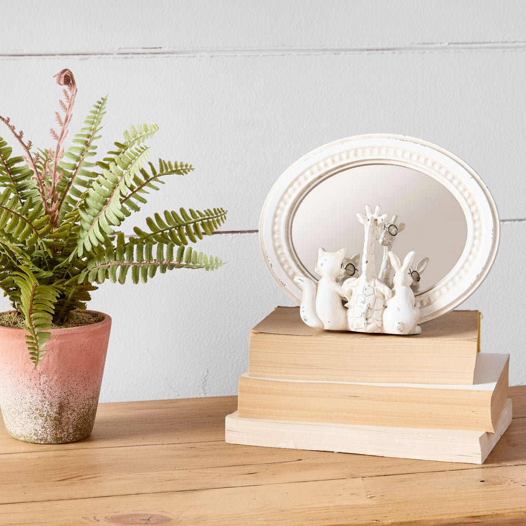 Critter Friends with Glasses — Mirrored Accent Decor