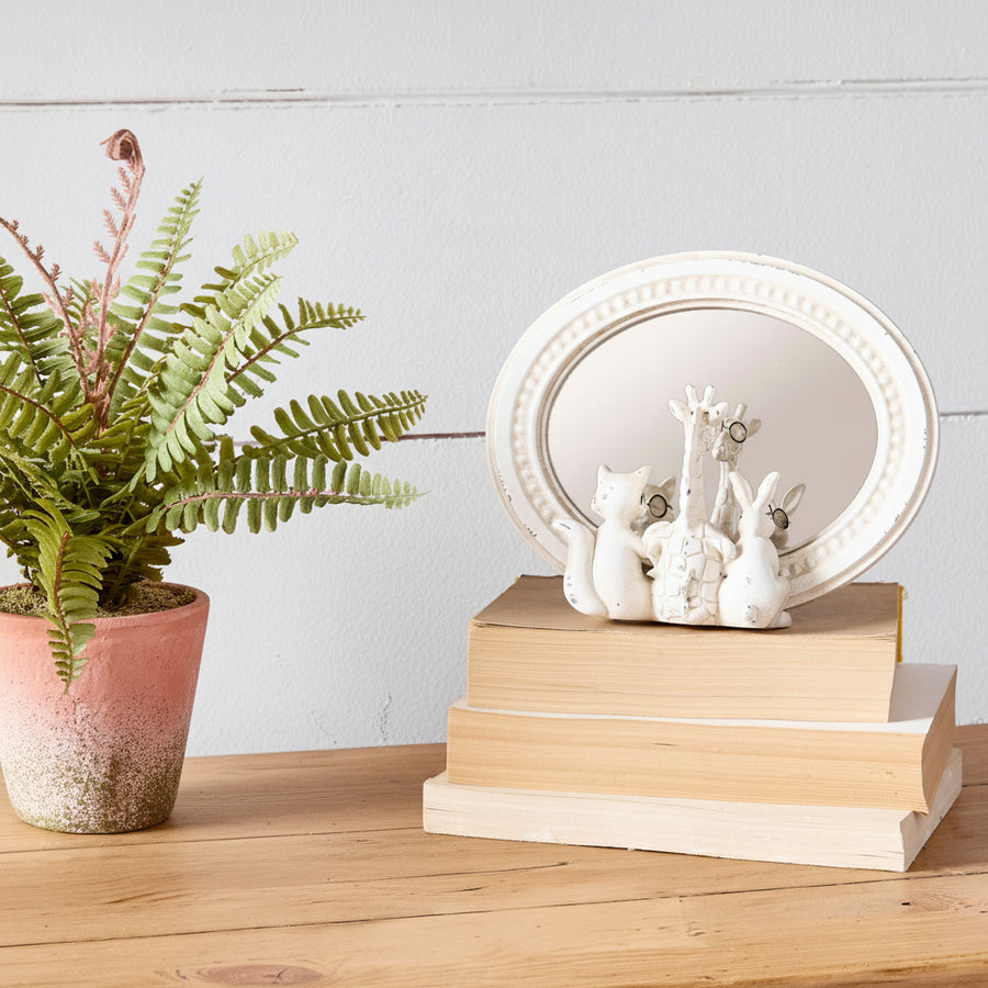Critter Friends with Glasses — Mirrored Accent Decor