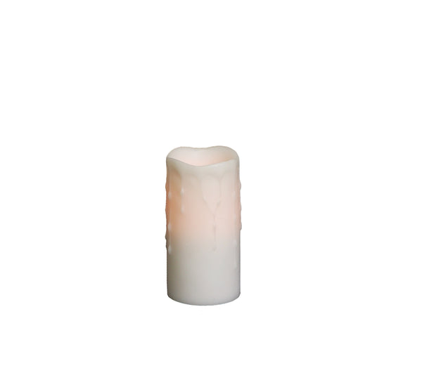 LED Dripping Wax Pillar Candles (Set of 4) – 6