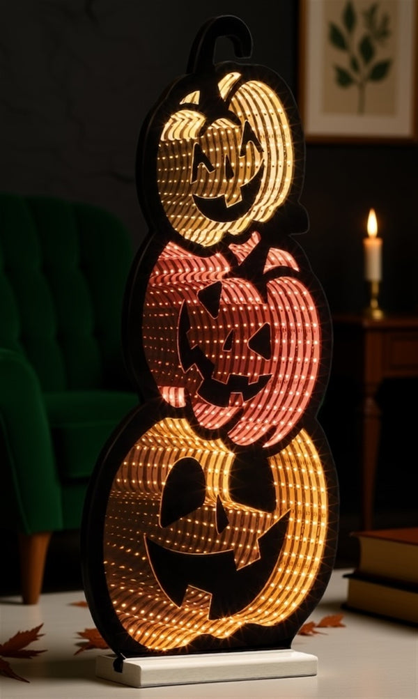 Triple Jack-o-Lantern EkkoLight 23H Halloween Light