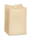 Simplux LED Squared Candle with Moving Flame and Remote (Set of 2) – 6"H