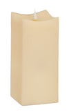 Simplux LED Squared Candle with Moving Flame and Remote (Set of 2) – 8"H