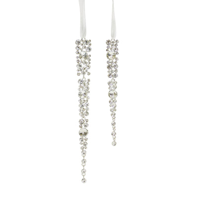 Jewel Icicle Drop Ornaments Set of 12