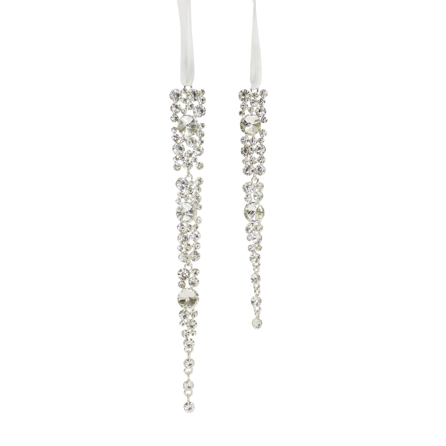 Jewel Icicle Drop Ornaments Set of 12