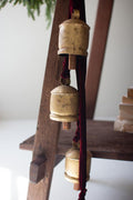 Jingle Bell Cluster with Maroon Velvet Ribbon - view 2