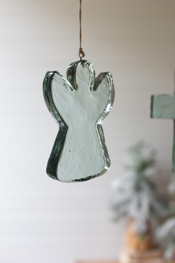Recycled Glass Angel Ornament & Suncatcher