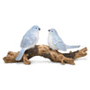 Blue Birds on Branch Figurine – Spring Tabletop Decor