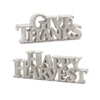 Happy Harvest and Give Thanks Sign Set of 2 – Fall Resin Signs