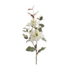 Set of 2 Magnolia Floral Sprays White & Green – Farmhouse Botanical Spring Décor