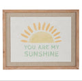 You Are My Sunshine Framed Wall Art — 17.75" Inspirational Print