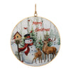 Merry Christmas Woodland Disc Ornaments – Set of 6
