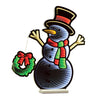 Lighted Snowman & Wreath Décor 23.5"H – EkkoLight Infinity Christmas Accent