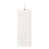 Flameless White Pillar Candle (Set of 4)