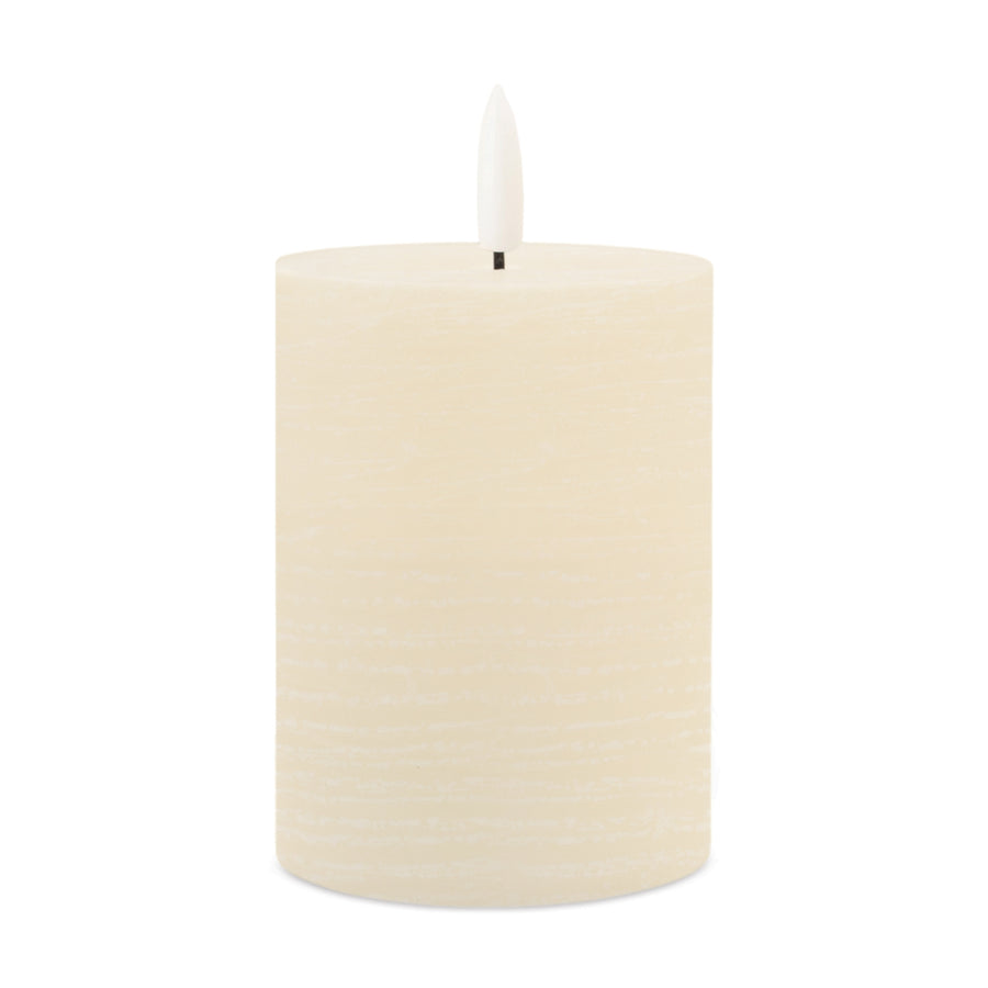 Flameless Ivory Pillar Candle (Set of 2)