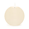 Flameless Ivory Round Candle (Set of 2) – 4"H