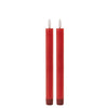 Flameless Red Taper Candle (Set of 2) – 9.5"H