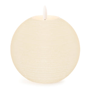 Flameless Ivory Round Candle (Set of 2) – 4.75"H