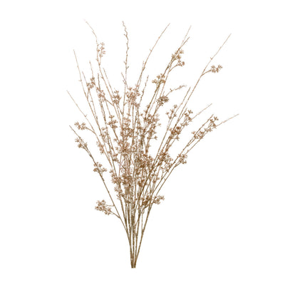 Beaded iced berry spray set of 2 winter floral stems