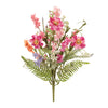 Pink Daisy & Fern Faux Floral Bush, Set of 2 – Spring Decor