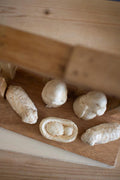 Wooden Nativity with Paper Mache Figures