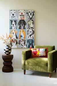 12 Emotional Dogs | Framed Acrylic Painting – Dog Lover Wall Art