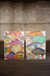 Colorful Fish Set of 2 | Gold Framed Acrylic Paintings – Coastal Wall Art
