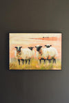 Sheep | Framed Painting – Cottage Farmhouse Wall Art