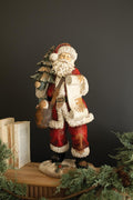 Faux Concrete Santa with List