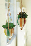Hot Air Balloon Hanging Planters, Set of 2 – Whimsical Ceramic Decor