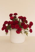 Set of 6 Red Artificial Dahlia Bundles – Plastic Farmhouse Spring Décor