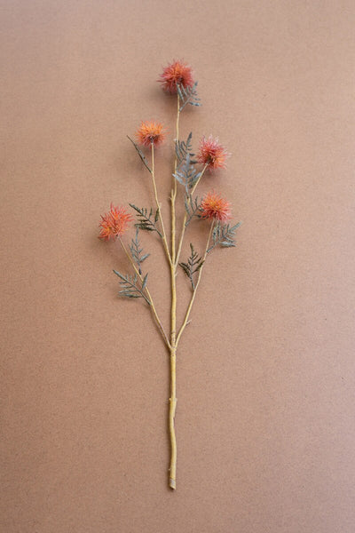 Kalalou Raw-Set of 6 Orange Artificial Flower Sprays – Whimsical Farmhouse Spring Décor