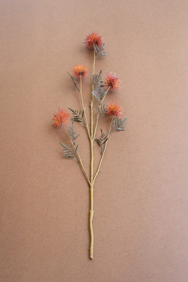 Kalalou Raw-Set of 6 Orange Artificial Flower Sprays – Whimsical Farmhouse Spring Décor