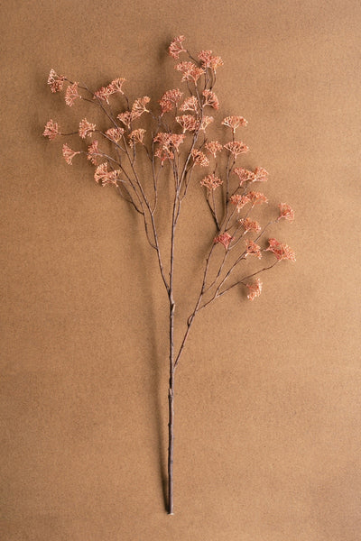 Kalalou Raw-Set of 6 Artificial Rice Flower Stems – Blush Faux Floral Spring Décor