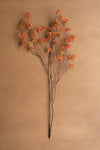 Set of 6 Artificial Rice Flower Stems – Rust Faux Floral Fall Décor