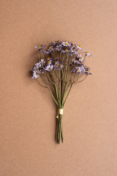 Kalalou Raw-Set of 6 Lavender Chamomile Bundle – Faux Floral Spring Arrangement Décor
